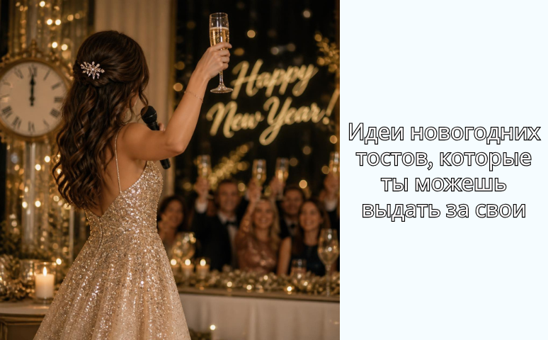 Идеи новогодних тостов, которые ты можешь выдать за свои